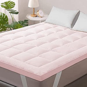 premium quilted mattress topper for single bed  ultra soft breathable extra thick padding  hypoallergenic machine washable  luxury bed comfort enhancer-36 inch x 72 inch