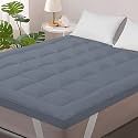 Premium Quilted Mattress Topper for Queen Size Bed – Ultra Soft, Breathable, Extra Thick Padding – Hypoallergenic, Machine Washable – Luxury Bed Comfort Enhancer-60 inch X 78 Inch