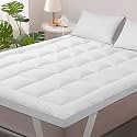 Super Soft 800 GSM Microfiber Mattress Padding/Topper for Comfortable Sleep-King Size Bed-72 Inch X 78 Inch-White