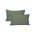 Linenwalas 100% Cotton Pillowcase, Set of 2 Pillowcover, Soft, Luxury Standard Size Pillow Covers with Envelope Closure, 210TC Breathable Hotel Quality Pillowcover (17x27 Inches/Avocado Green)