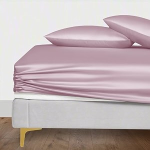 linenwalas 100 organic vegan bamboo silk fitted bedsheet for double bed size with pillow cover for bedroom soft smooth hotel quality premium bottom sheets for summer 72x72 inch bahamas blue
