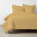 LINENWALAS 300 TC Premium 100% Cotton Stripes Single Bedsheet with 1 Pillow Covers, Softest and Breathable Bedsheet (Beige)