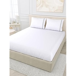 linenwalas pillow covers set of 2 cotton-400tc thread count softest long staple solid 100 cotton silky soft-standard size pillow cases 1734x2734-navy blue 6858 x 4318 cm