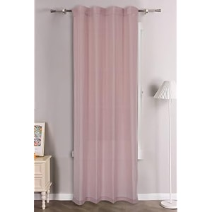 linenwalas baby pink cotton linen sheer curtains for bedroom living room 5 feet window curtain pack of 1 pcs kitchen curtain with rod pocket and back loop light filtering 45x 5 ft