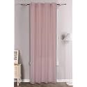 LINENWALAS Baby Pink Cotton Linen Sheer Curtains for Bedroom, Living Room, 5 Feet Window Curtain, Pack of 1 Pcs Kitchen Curtain with Rod Pocket and Back Loop, Light Filtering (4.5X 5 ft)