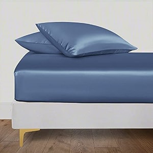 linenwalas fitted bedsheet queen size with elastic 400tc thread count softest long staple 100 cotton silky soft - queen 60x78 - white