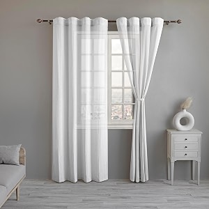 linenwalas cotton linen sheer curtains for bedroom living room 9 feet door curtain pack of 2 pcs boho curtain with rod pocket and back loop light filtering pack of 2 pcs white 9 feet