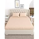 LINENWALAS 100% Cotton Stripe Fitted Sheet Queen Size with 2 Pillow Covers, Hotel Quality 200 Thread Count Deep Pocket and Secure Elastic, Soft Bedsheet (Avocado Green, Queen - 60x78 Inches)
