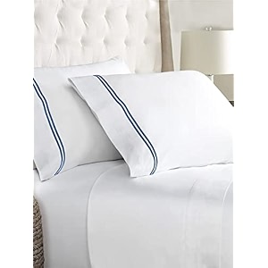 linenwalas pillow covers set of 2 cotton-400tc thread count softest long staple solid 100 cotton silky soft-standard size pillow cases 1734x2734-navy blue 6858 x 4318 cm