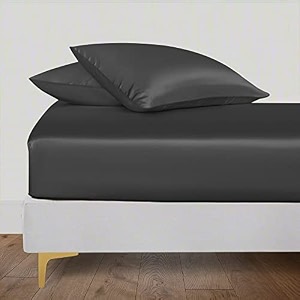linenwalas fitted bedsheet king size with elastic  400tc thread count softest long staple 100 cotton silky soft - king 72x78 - white