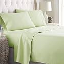 Linenwalas Fitted Single Bedsheet Size with 1 Pillow Cover | 400TC Thread Count Softest Long Staple 100% Cotton Silky Soft - Single (36”x78”) - White