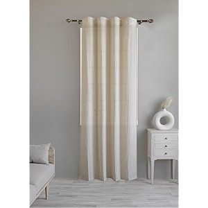 linenwalas cotton linen sheer curtains for bedroom living room 75 feet door curtain pack of 1 pcs boho curtain with rod pocket and back loop light filtering pack of 1 pcs natural