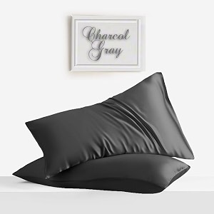 linenwalas organic vegan bamboo silk pillow cover set with envelope closure natural soft silk pillow cases best for hair and skin bahamas blue set of 2 20x30