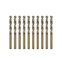 LingGan 10pcs 1.2mm M35 Cobalt Steel Heat Resistant Twist Drill Bit Set with Straight Shank for Hard Metals