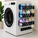 Linidcoud Laundry Room Organization, 3 Pack Magnetic Shelves Laundry Organizer, Strong Multipurpose Magnetic Shelf for Bathroom Kitchen Fridge Organization