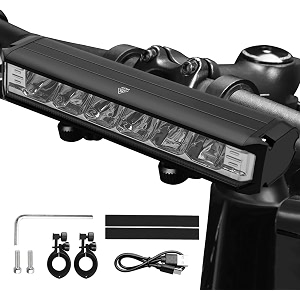 linist super bright bicycle light  1800 lumen usb rechargeable bicycle light  aluminum alloy front cycling light with 4 modes  ipx4 waterproof amp durable bicycle headlamp for road amp mountain biking