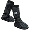 Linist Waterproof Shoe Cover Protector for Men and Women - Reusable Anti-Slip Rubber Overshoes - Tall Boot Galoshes with Safety Reflector - PVC Material, Dustproof, Foldable, Portable, and Durable for Rainy Season and Outdoor
