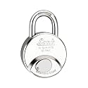 Link Hi-Tech 78mm Round Lock Stainless Steel Body | Hardened Shackle |1 Padlock |3 Silver Keys with Hi-Tech Nickle | Made in India|