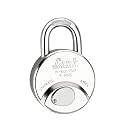 Link® Hi-Tech 67mm Round Lock | Stainless Steel Body | Hardened Shackle |1 Padlock|3 Silver Keys with Hi-Tech Nickle &amp; Keychain | Made in India|