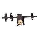 Link Kadi-Tala Rod Lock 14 inches with Brass Levers and Steel Body | 3 Keys | Brown | 5 Year Warranty