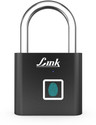 Link Smart Bio Mini Fingerprint Padlock | Keyless Biometric Lock with 1-Second Unlock| Emergency Access, Rechargeable Battery, USB-C Backup|Suitable For Bags, Suitcase, Luggage, home Security, Smart Door Lock