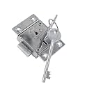 Link® Universal Drawer & Cupboard Lock 65mm Cylinder | 6 Levers | 803 | Made in India Silver
