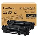 LinkDocs 138X Toner Cartridge Replacement for HP 138X W1380X 138A W1380A