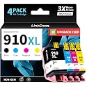 LinkDocs 910XL Ink Cartridges Combo Pack Remanufactured Replacement for HP Ink 910 910XL Compatible with HP Printers 8020 8025 8035 8028 8010 8030 8010 8022 8015 8018, 4 Pack