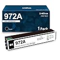 LinkDocs Remanufactured 972A Black Ink Cartridge Compatible for HP 972A BK F6T80AN Used with HP PageWide Pro 300, 352dw, 377dw, PageWide Pro 400, 452dw, MFP477dn, PageWide Pro 500, MFP 577z Printers,