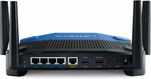 linksys wrt3200acm wifi router ac3200 wireless router 21 ghz 3200 mbps wifi speed dual band external antenna access point mode blue