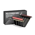 LINKUP PCIE 5.0 Riser Cable | (Used) | for Vertical GPU Mount | ITX Double Reverse | Graphics Card GPU Ready | Usable with PCIe 4.0 &amp; RX 9070/ RTX5090 | 18cm (Total Length: 20.2cm)