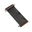 LINKUP - Ultra PCIe 4.0 X16 Riser Cable [RTX4090 RX6950XT x570 B550 Z690 Tested] Shielded Extreme High-Speed Vertical Mount Gaming PCI Express Gen4┃Dual Reverse Connectors (18cm / 7") Designed for ITX