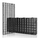 LINLAN 4 Pieces 5.9x11.8in (15X30cm) Aquarium Grid Plastic, Fish Tank Divider, Egg Crate for DIY Filtration and Bottom Protection in Aquascaping
