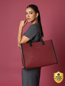 LINO PERROS Maroon Women Tote Monroe Bag