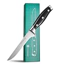 linoroso Boning Knife 5.7 inch Kitchen Knife with Elegant Gift Box, Sharp Forged German Carbon Stainless Steel Fillet Knife for Meat, Fish, Poultry, Full Tang, Ergonomic Handle