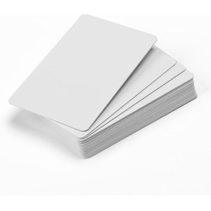 linqs printable rfidnfc pvc card  nxp ntag213 chip  144 bytes memory  compatible with all nfc phones and readers 856 x 54 mm white matte finish 4