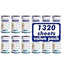 Lint Rollers for Pet Hair Extra Sticky, 1320 Sheets (12 Refills Mega Value Set), Portable Pet Lint Remover for Clothes, Furniture, Carpet, Dog &amp; Cat Hair Removal