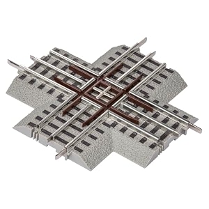 lionel 90-degree fastrack crossover section for o gauge model trains