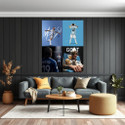 Lionel Messi GOAT Wall Poster x Photographic