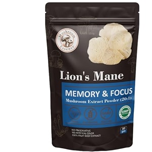 lions mane extract  pure mushroom extract powder lions mane supplements for cognitive health memory and immune support 60gm