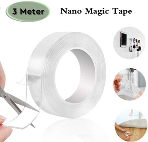 lionsmill double-sided tape double-sided tape double side tape mounting things to the wall mobile phones keys pens decorations wall hangings gel tape adhesive tape double-sided tape reusable and washable adhesive silicone tape multi-functional anti-slip double sided sticky strips universal anti-slip gel pads sticky tape gel tape roll wall stickers 3 m washable traceless nano gel tape double side tape manual transparent double