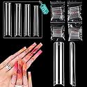 LIONVISON 3XL Square Nail Tips: 200PCS 3 4 5 6 Size NO C Curve Nail Tips