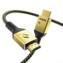 LIONWEI 8K Certified HDMI Cable 3.9FT/1M, HDMI 2.1 Cable 8K@60Hz 4K@120Hz, 48Gbps Ultra High Speed HDMI Cord, HDCP 2.2&amp;2.3, DTS:X, Dynamic HDR, eARC, Compatible with Roku TV/HDTV/PS5