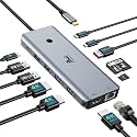 LIONWEI USB C Docking Station Multiport Adapter with Triple Monitor 3 HDMI