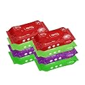 Liora Wet Wipes, Daily Cleansing, Refreshing & Moisturizing Facial Wipes | Aloe Vera Enriched | Rose, Lavender, Watermelon & Cucumber | Anti-Acne, Biodegradable | 25 Wipes Each, Pack of 8 (Total 200 Wipes)
