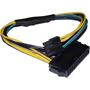 lipiworld 24 pin to 8 pin atx 24-pin to 8-pin 18awg power supply adapter cable for motherboards pack of 1