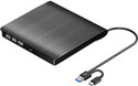 LipiWorld External DVD USB 3.0 & USB-C Portable CD DVD Drive Player External DVD Writer