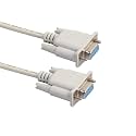 LipiWorld® Serial RS232 9-Pin 9 Pin PC Converter Extension Cable (Serial RS232 Female to Female 1.2M)(Grey)
