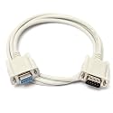 LipiWorld® Serial RS232 9-Pin 9 Pin PC Converter Extension Cable (Serial RS232 Male to Female 4M)