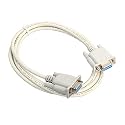 LipiWorld® Serial RS232 9-Pin 9 Pin PC Converter Extension Cable (Serial RS232 Female to Female 2.5M)(Grey)